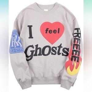 Kanye west tan crewneck. Never worn. Brand new. Size XL